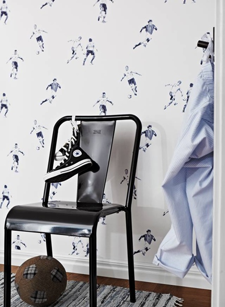 Interior decorado con Papel Pintado Lilleby 2680