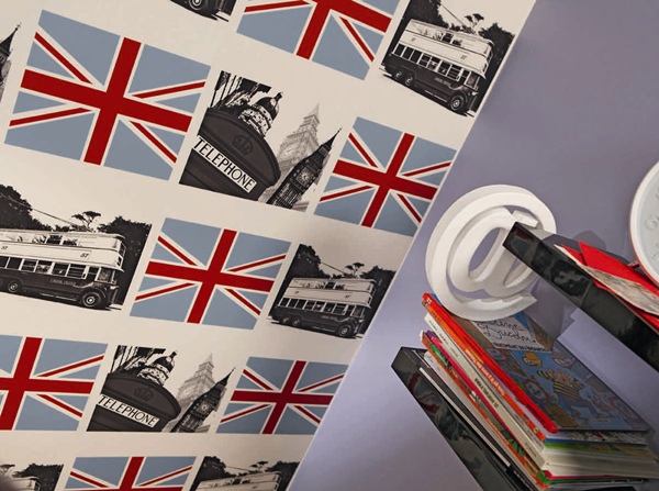 Interior decorado con Papel Pintado Funny Walls 257-6418