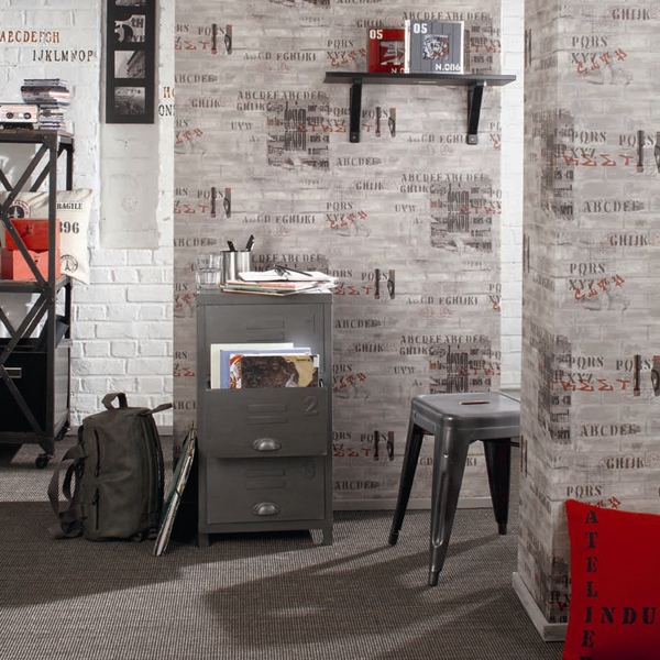 Interior Decorado con Papel Pintado Funny Walls 257 6420