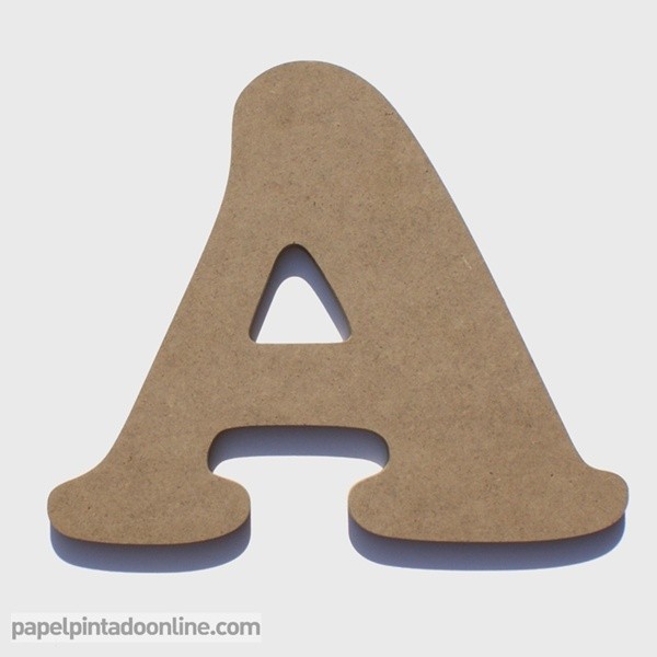 Letra de Madera A 20 cm