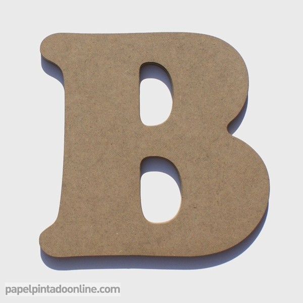 Letra de Madera B 20cm