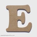 Letra de Madera E 20cm