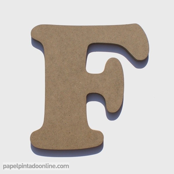 Letra de Madera F 20cm