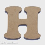 Letra de Madera H 20cm