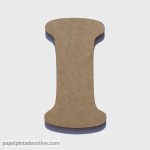 Letra de Madera I 20cm