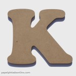 Letra de Madera K 20cm