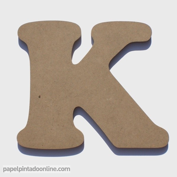 Letra de Madera K 20cm
