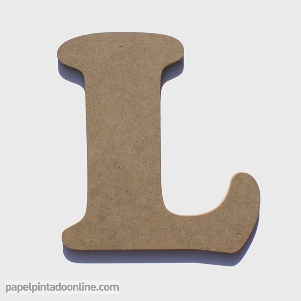 Letra de Madera L 20cm