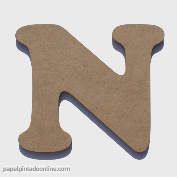 Letra de Madera N 20cm