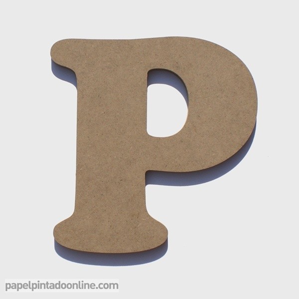 Letra de Madera P 20cm
