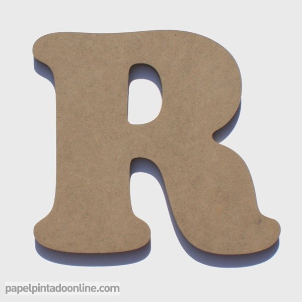 Letra de Madera R 20cm