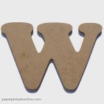 Letra de Madera W 20cm