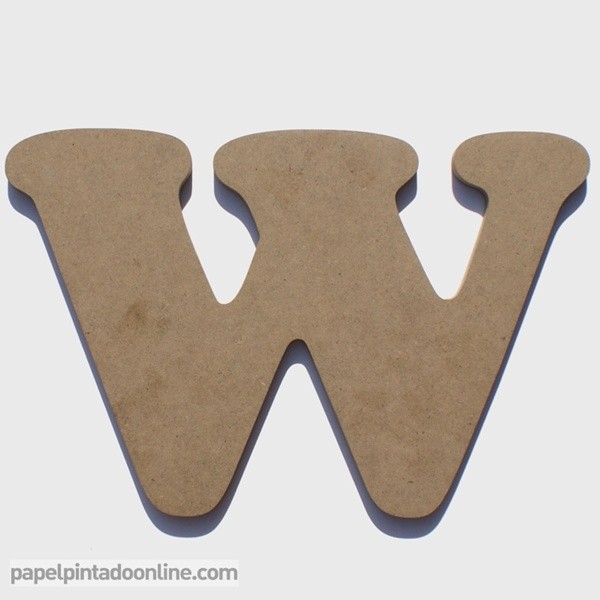 Letra de Madera W 20cm