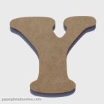 Letra de Madera Y 20cm