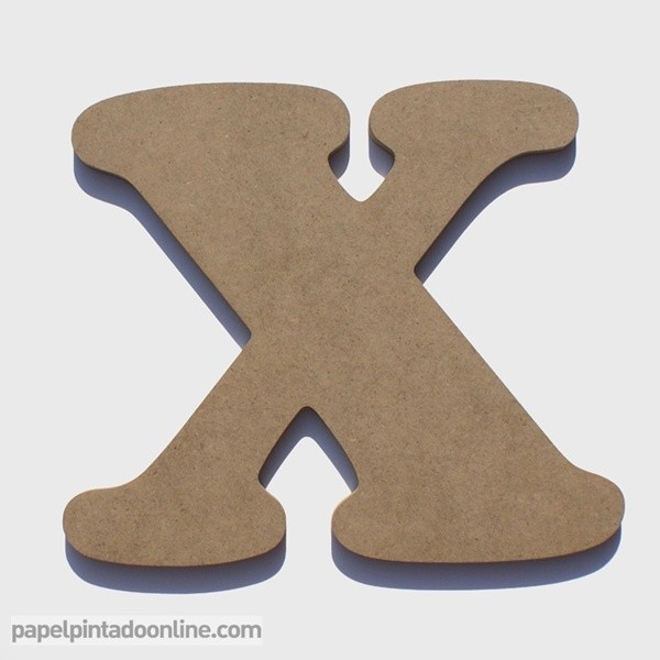 Letra de Madera X 20cm