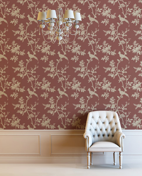 Interior decorado con Papel Pintado Milan CO00121
