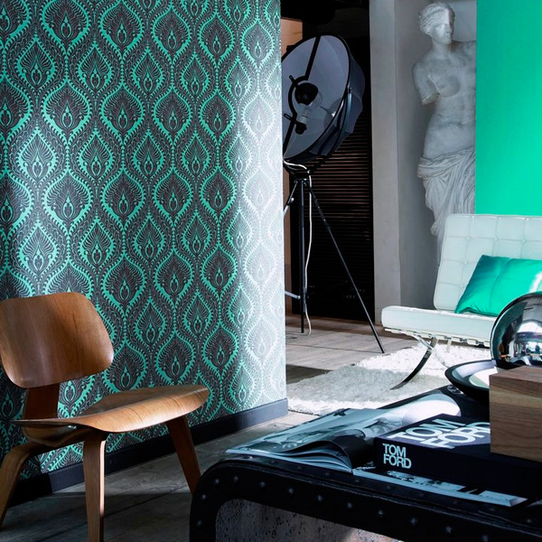 Interior decorado con Papel Pintado New Art 38_65_33