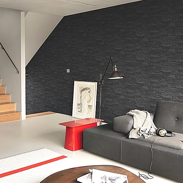 Interior decorado con Papel Pintado New Walls NWS_1847_50_36